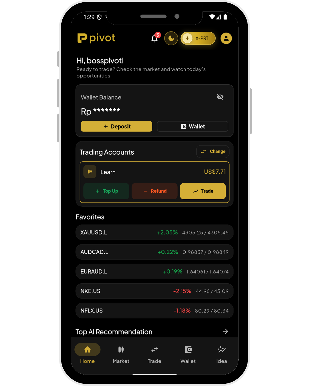 Pivot Easy Mode mission tracker