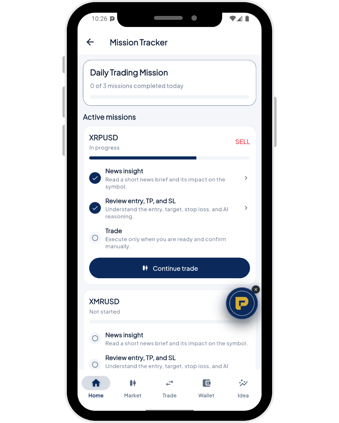 Pivot Easy Mode mission tracker